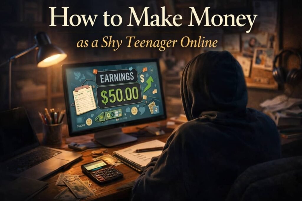 How to Make Money as a Shy Teenager Online