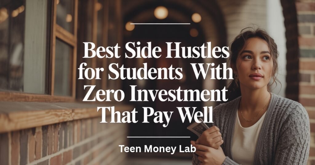 Best Side Hustles for Students With Zero Investment